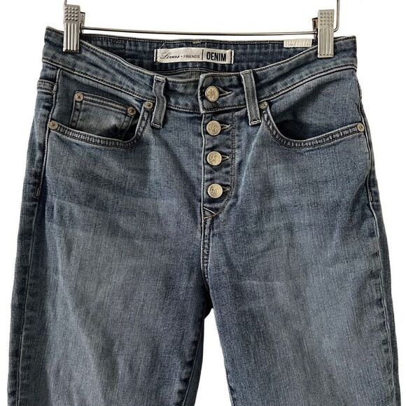 Lovers + Friends Mason Hi-rise Skinny Exposed Button Fly Jeans 25 - Picture 4 of 14